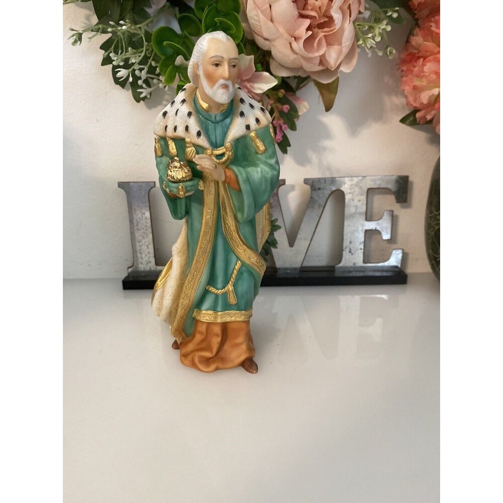 Melchior 1989 Franklin Mint Nativity Collection Gianni Benvenuti Mint‎ Vintage